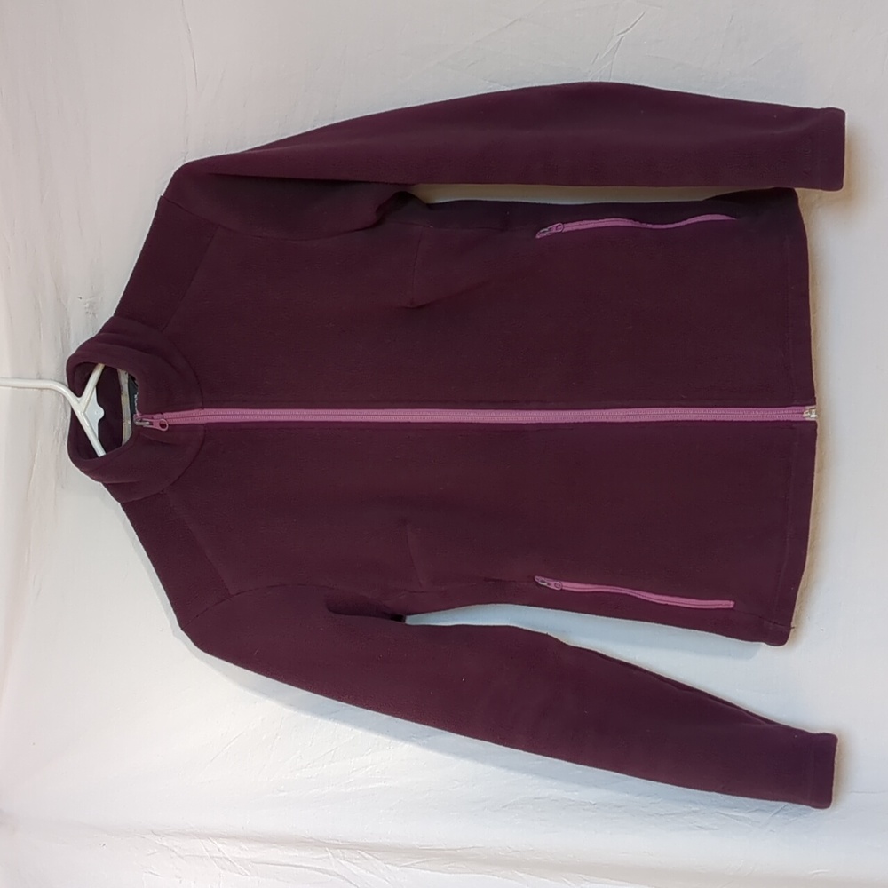 MEC jacket sherpa fleece purple zippered XS
